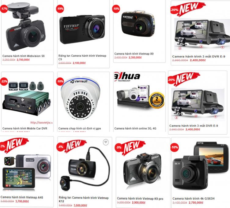 Camera hành trình giá rẻ đang bán chạy