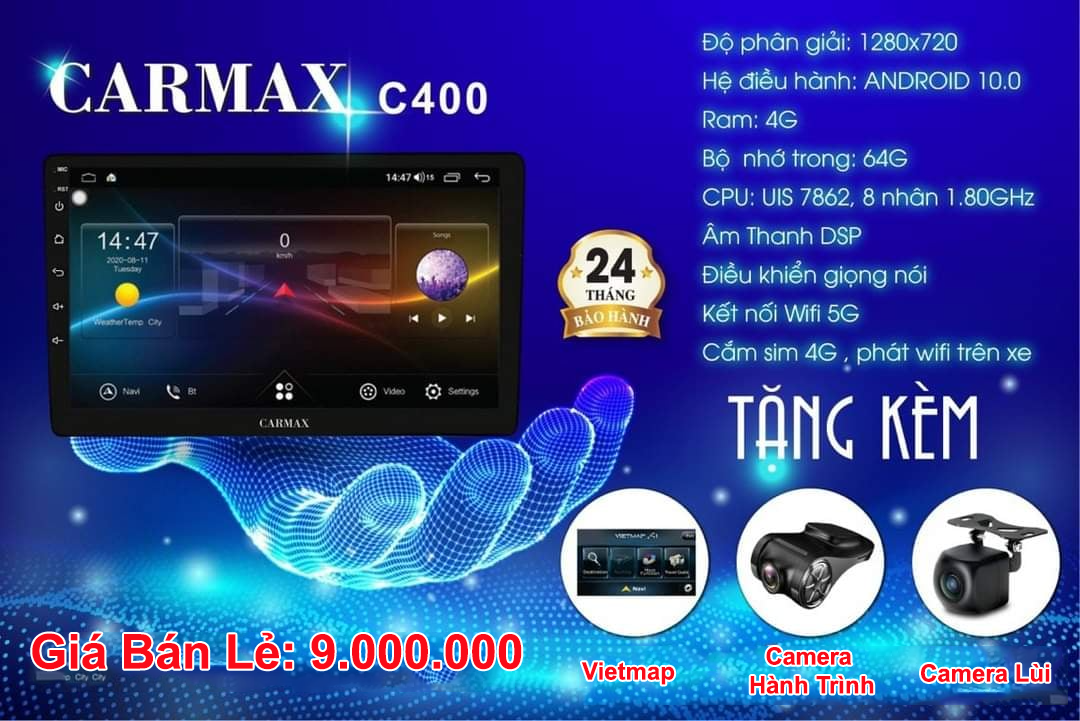 Màn hình android Carmax C400