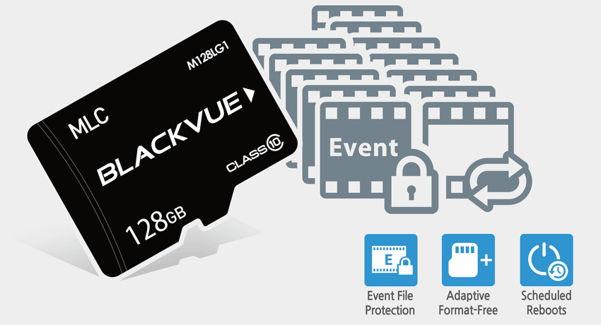 Blackvue DR750 LTE thẻ nhớ tối ưu hóa