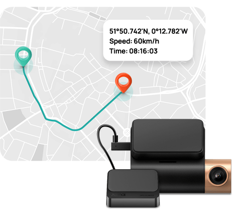 70mai Dash Cam Lite 2 định vị GPS